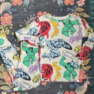 Gap Boys Organic Cotton Marvel Superhero Pajamas, Size 8